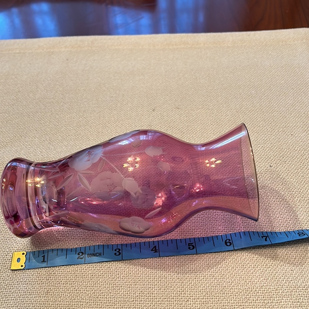 Vintage Royal Albert Old Country Roses Irredescent Vase in EUC - Picture 4 of 4